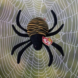 Rare Vintage 1996 TY Beanie Baby "Spinner" Spider with Tag Errors NWT